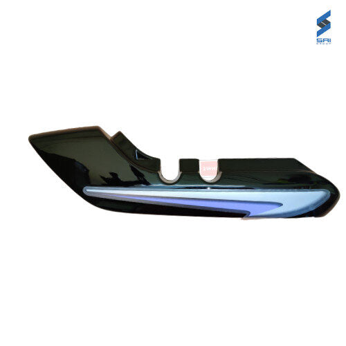 Splendor Plus Rear Cowl Black With Blue Sticker Genuine Rear Cowl