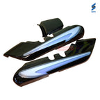 Splendor Plus Rear Cowl Black With Blue Sticker Genuine Rear Cowl