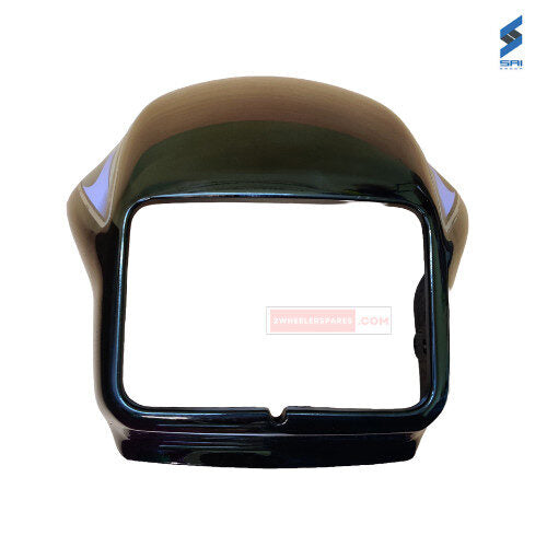 Splendor Plus Head Light Visor New Model Blue With Silver Sticker Genuine Visor