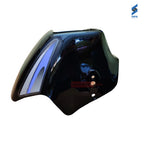 Splendor Plus Head Light Visor New Model Blue With Silver Sticker Genuine Visor