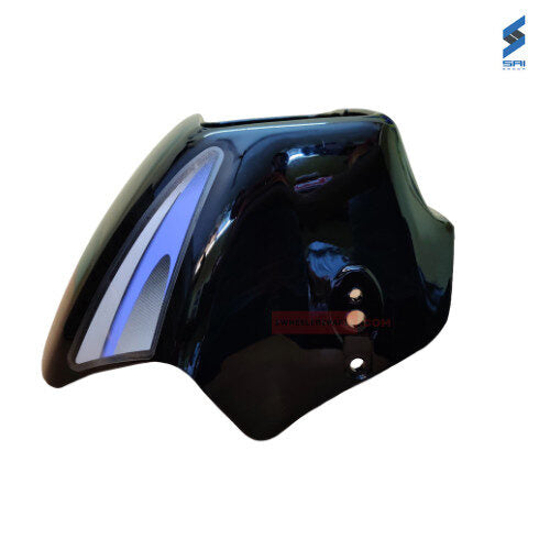 Splendor Plus Head Light Visor New Model Blue With Silver Sticker Genuine Visor