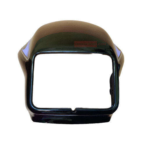 Splendor Plus Head Light Visor New Model Blue With Silver Sticker Genuine Visor