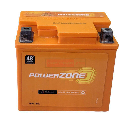 Z5L Battery 2 Wheeler Battery - 48PZTZ5L (AUC-PZ-48PZTZ5L) Genuine Powerzone Battery