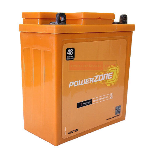X50 Battery 2 Wheeler Battery - 48PZTX50 (AUC-PZ-48PZTX50) Genuine Powerzone Battery