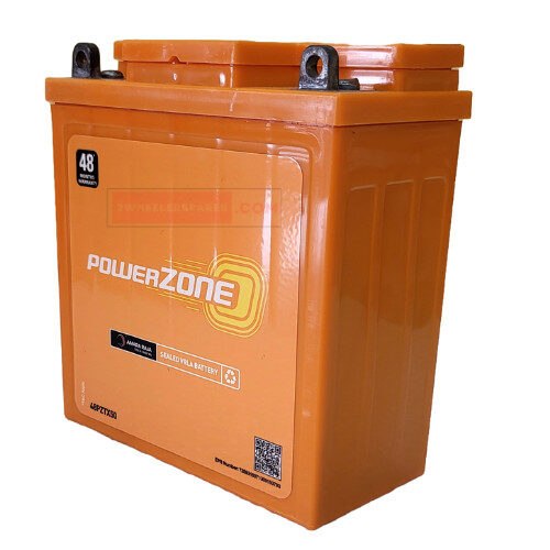 X50 Battery 2 Wheeler Battery - 48PZTX50 (AUC-PZ-48PZTX50) Genuine Powerzone Battery