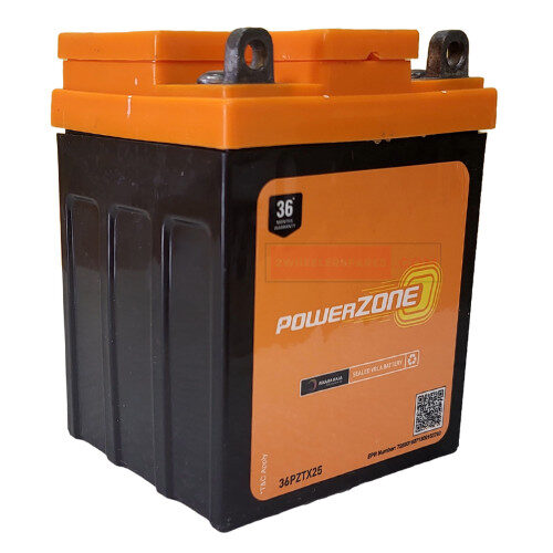 X25 Battery 2 Wheeler Battery - 36PZTX25 (AUC-PZ-36PZTX25) Genuine Powerzone Battery