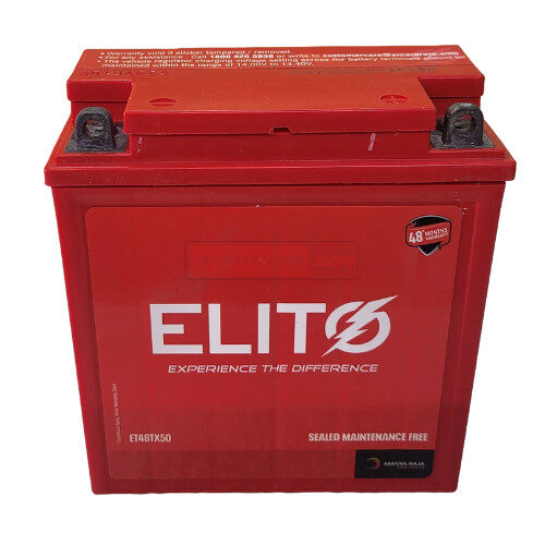 X50 Battery 2 Wheeler Battery - ET48TX50 (AET-RR-0ET48TX50) Genuine Elito Battery
