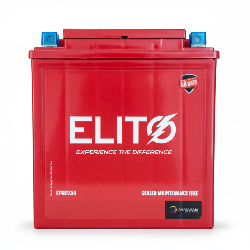 X50 Battery 2 Wheeler Battery - ET48TX50 (AET-RR-0ET48TX50) Genuine Elito Battery