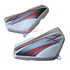 HF Deluxe Side Cowl Silver with Red Sticker Genuine Side Cowl