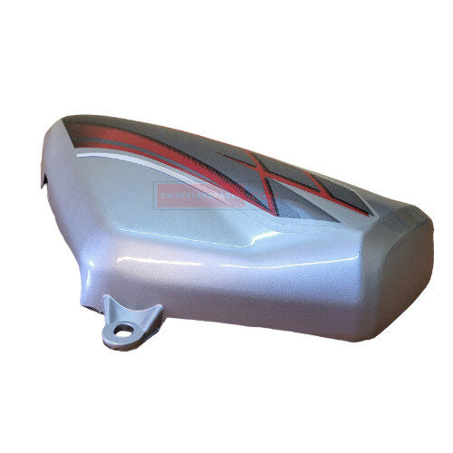 HF Deluxe Side Cowl Silver with Red Sticker Genuine Side Cowl