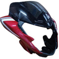 SP125 BS6 Visor Red with White Sticker With Visor Glass Genuine Visor
