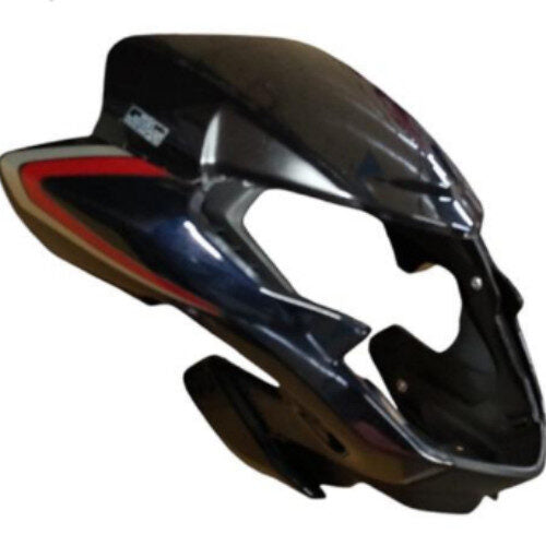 SP125 BS6 Visor Dark Blue with Red Sticker With Visor Glass Genuine Visor