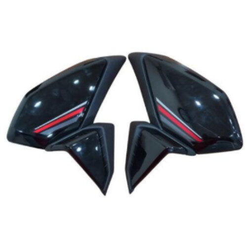 SP125 BS6 Tank Shroud Black With Red Sticker TPFC Set of 6 Genuine Fiber Parts