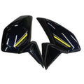 SP125 BS6 Tank Shroud Dark Blue With Yellow Sticker TPFC Set of 6 Genuine Fiber Parts