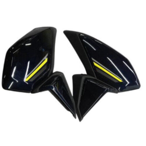 SP125 BS6 Tank Shroud Dark Blue With Yellow Sticker TPFC Set of 6 Genuine Fiber Parts