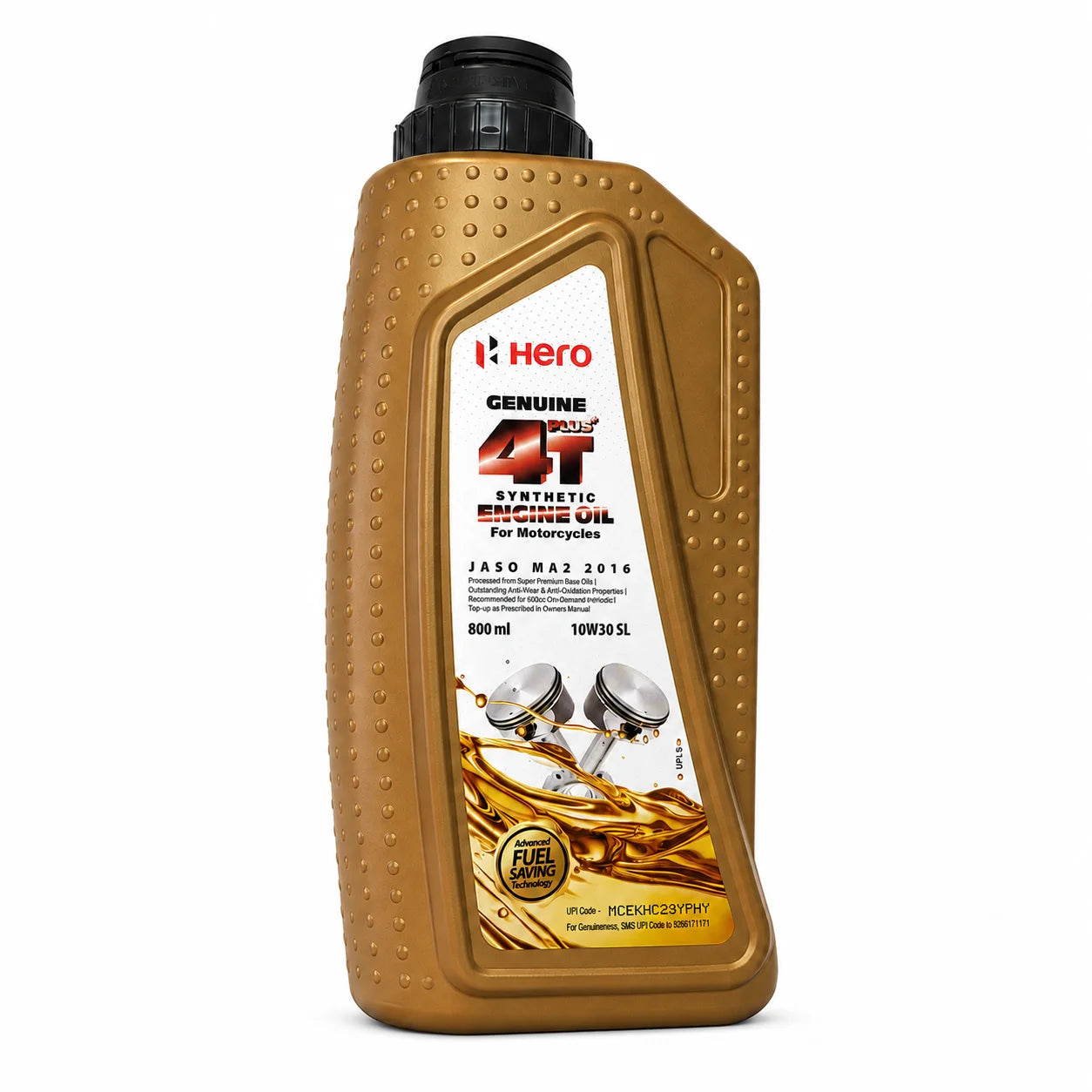 Hero 10W-30 4T Synthetic Engine Oil 800ml Hero Genuine Parts